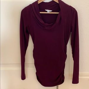 Cabi plum/purple fitted long sleeve shirt